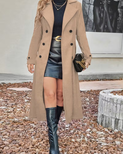 Casaco elegante com botões para mulher 