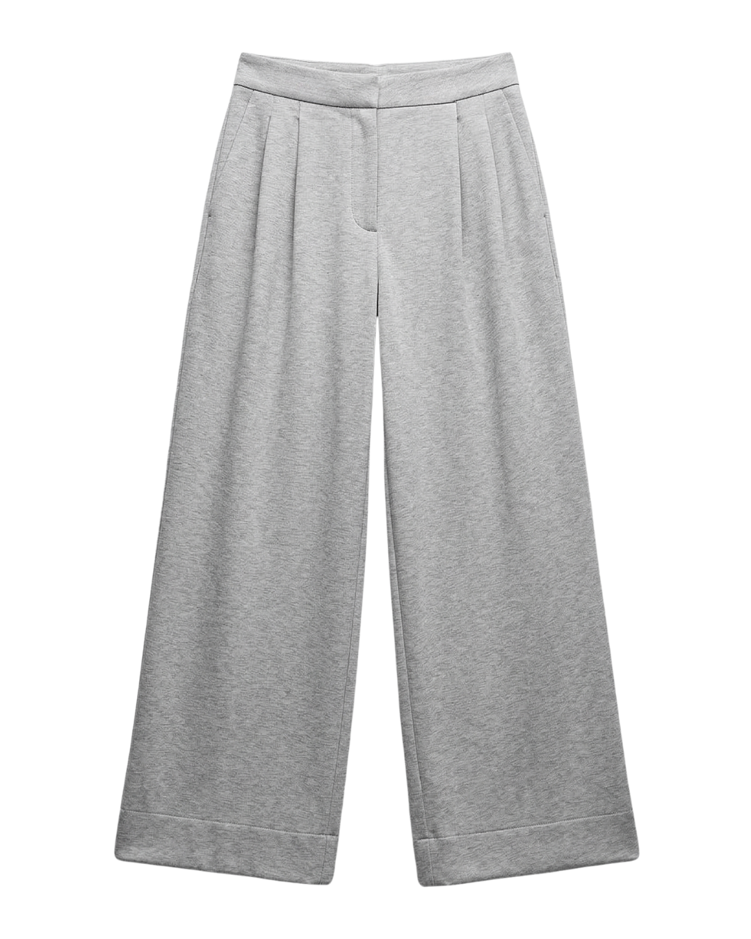 Calças fluidas estilo casual para mulher 