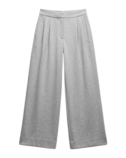 Calças fluidas estilo casual para mulher 