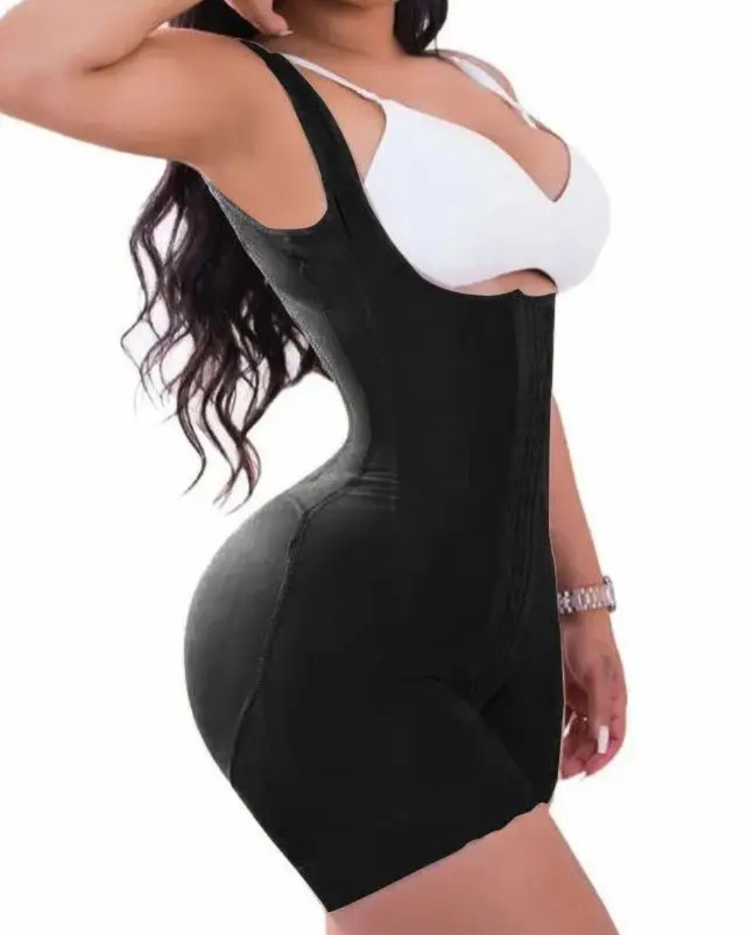 Body de Dupla Compressão com Gancho e Controlo de Abdominal