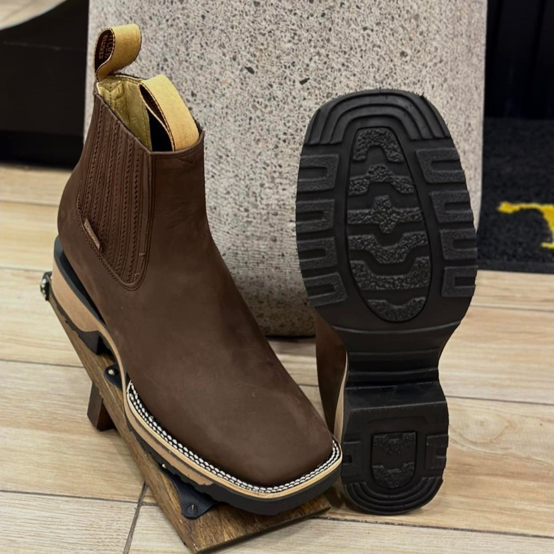 Botins Cowboy em Pele para Homem 