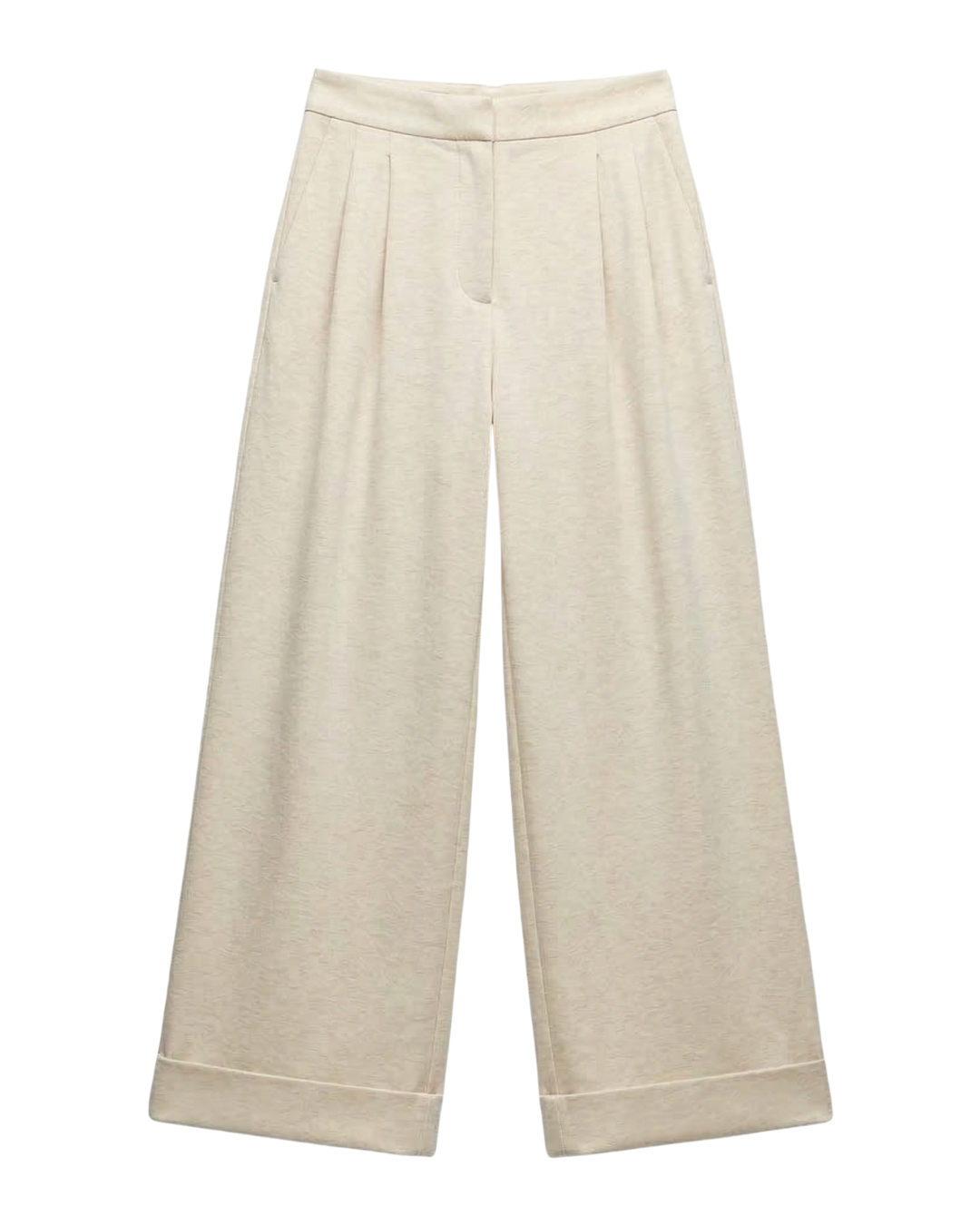 Calças fluidas estilo casual para mulher 