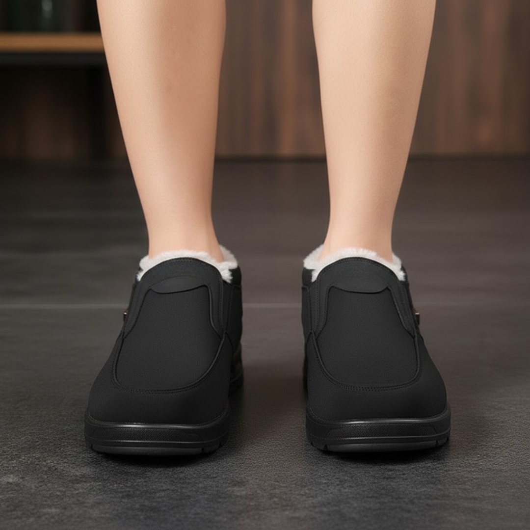 Sapatos de inverno impermeáveis ​​e acolchoados para homem 