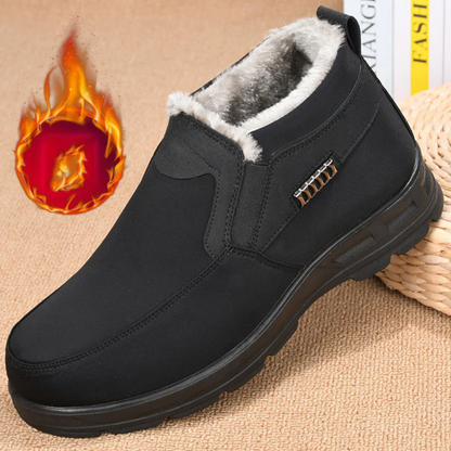 Sapatos de inverno impermeáveis ​​e acolchoados para homem 