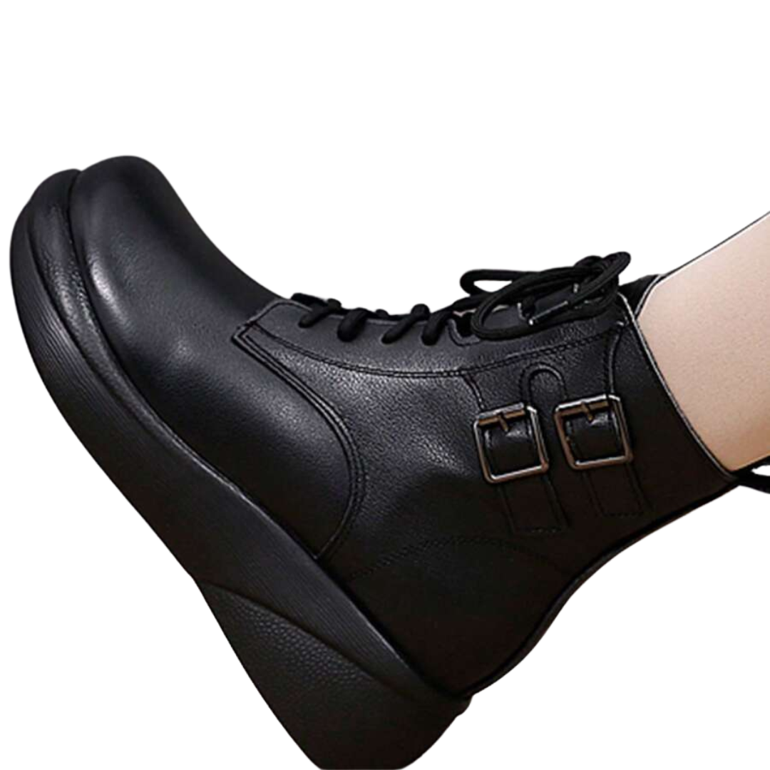 Botas de cano alto para mulher com forro de algodão e pele macia. 