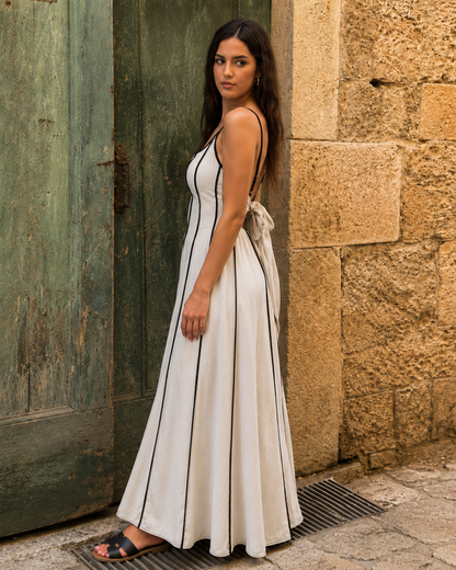 Vestido Comprido com Alças Finas