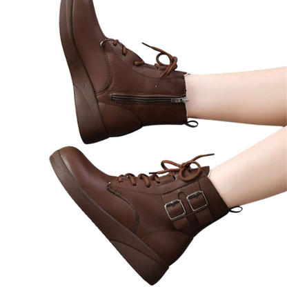 Botas de cano alto para mulher com forro de algodão e pele macia. 