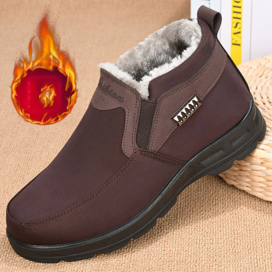 Sapatos de inverno impermeáveis ​​e acolchoados para homem 
