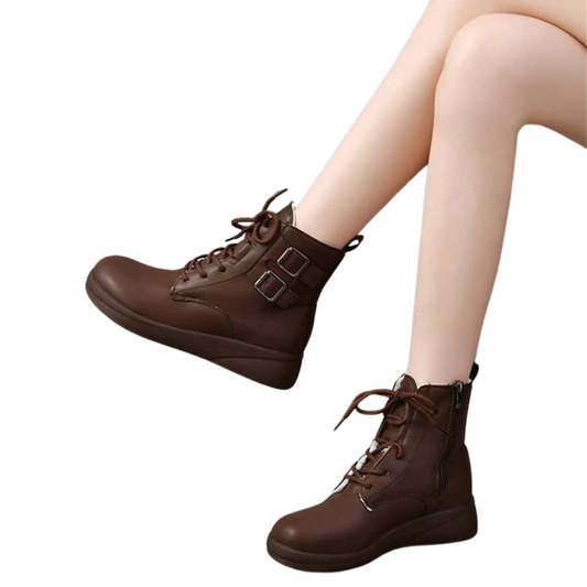 Botas de cano alto para mulher com forro de algodão e pele macia. 