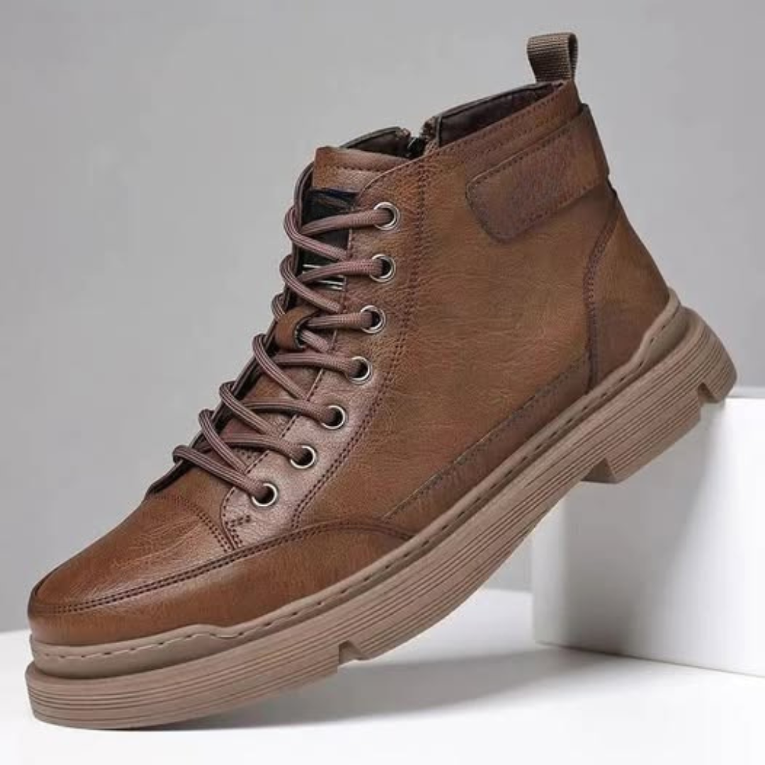 Botas Homem em pele com forro em pele 