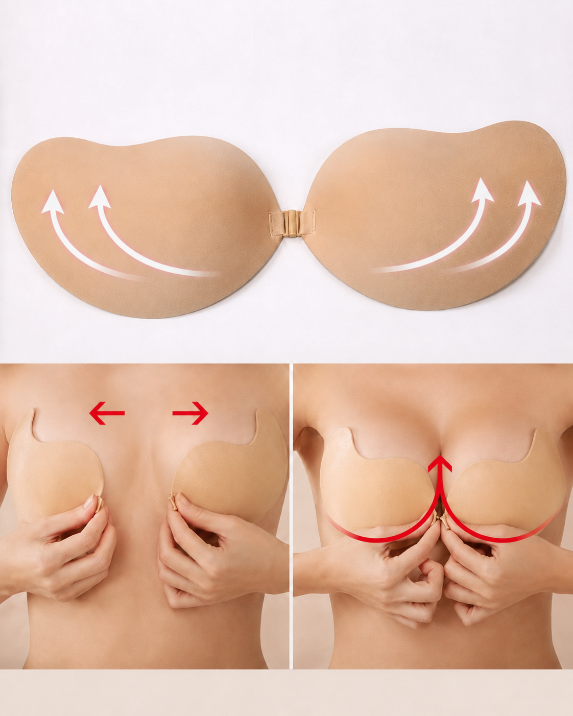 Soutien push-up adesivo  (EM PROMOÇÃO 2X1)