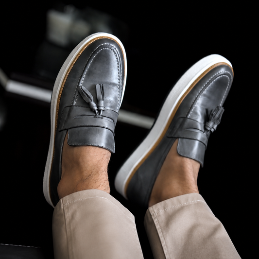 Sapatos mocassim antiderrapantes para homem