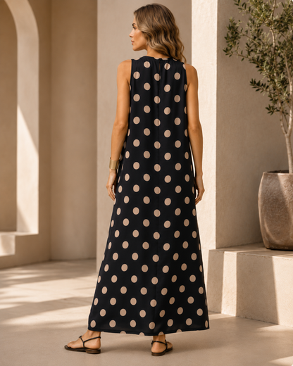 Vestido de verão sem mangas solto